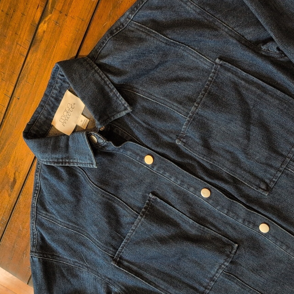 Mare Mare Denim Shirt Dress Anthropologie - Picture 5 of 8